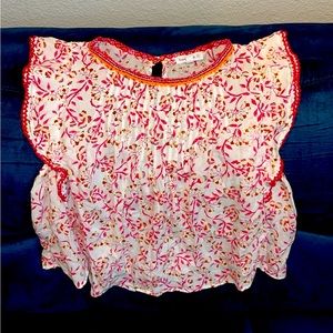 Poupette St Barth Girls Floral Blouse